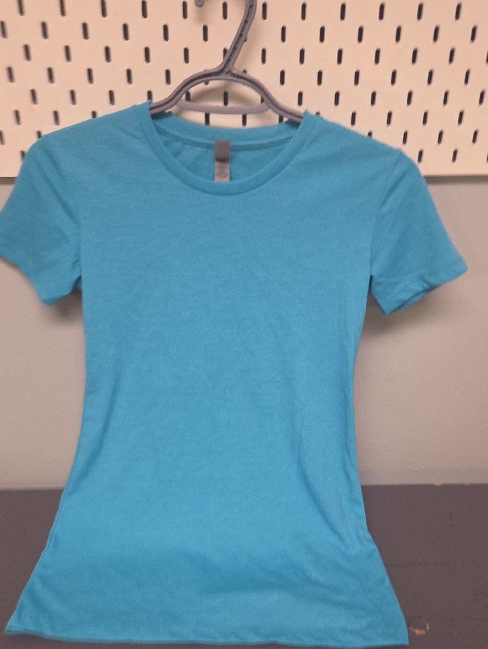 Next Level Apparel Women's Short Sleeve Crewneck Tee - Turquoise Blue